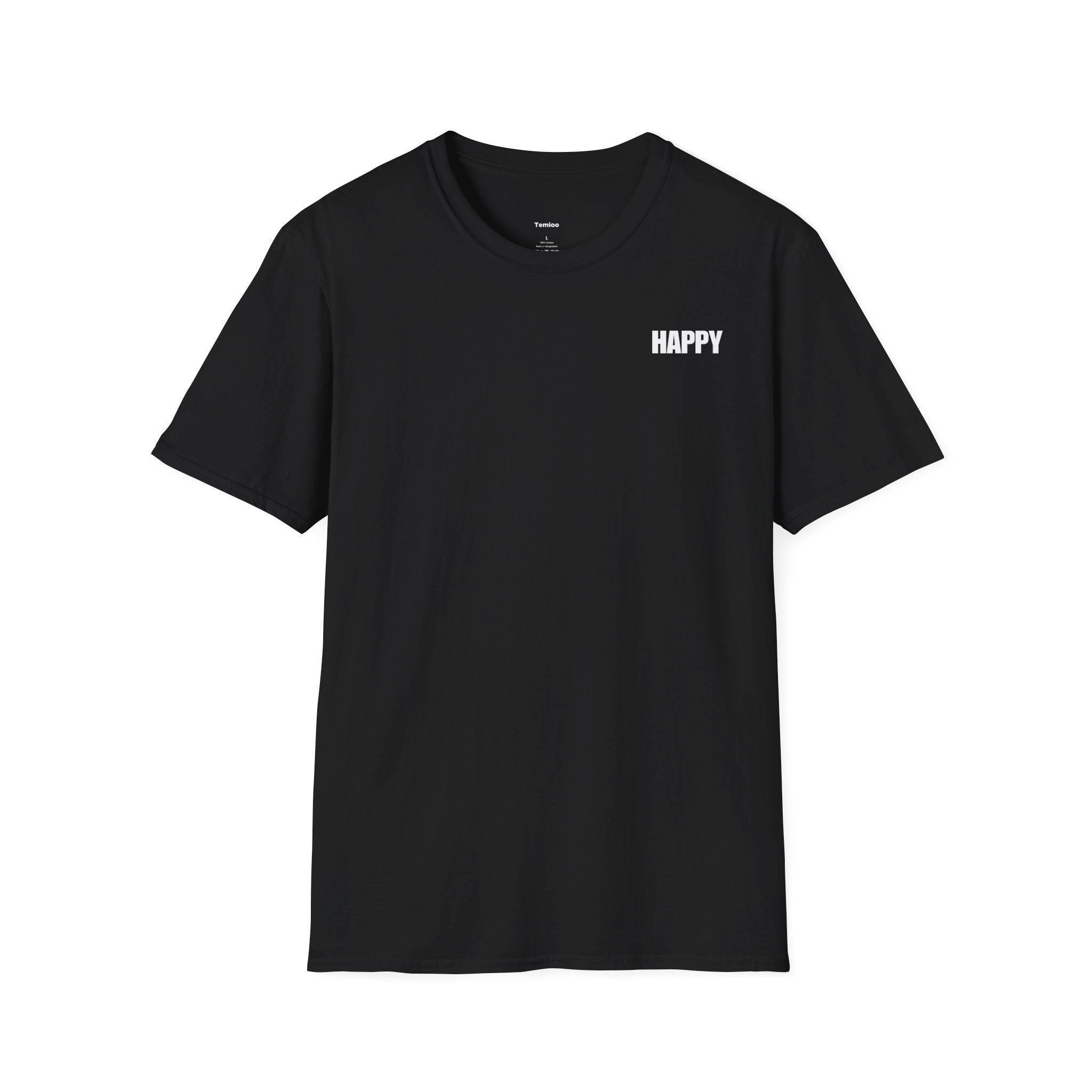 Unisex Softstyle T-Shirt: Happy Vibes Tee for Positive Energy, Casual Wear, Gift for Friends, Summer Outfits, Relaxed Style, Vibe Check