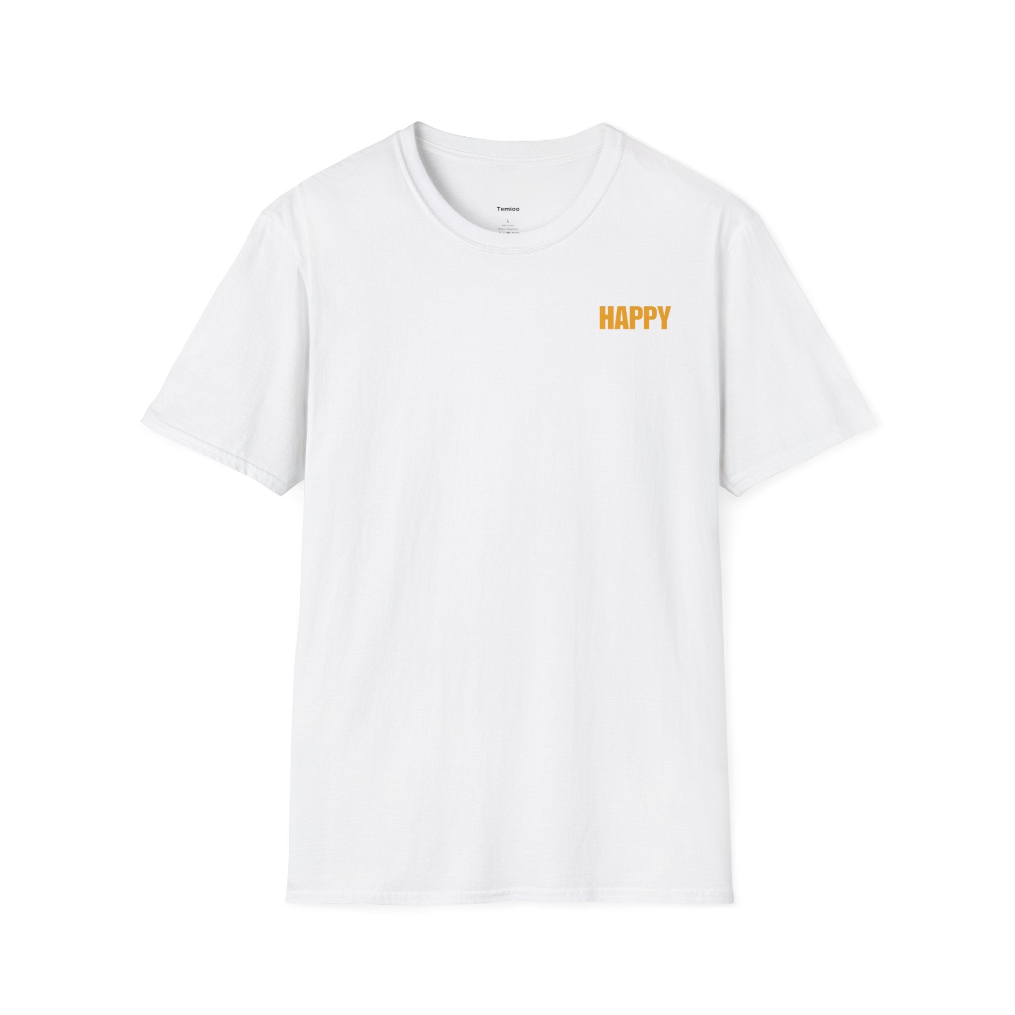 Unisex Softstyle T-Shirt: Happy Vibes Tee for Positive Energy, Casual Wear, Gift for Friends, Summer Outfits, Relaxed Style, Vibe Check